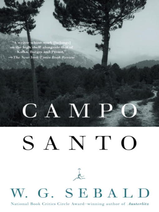 Title details for Campo Santo by W.G. Sebald - Available